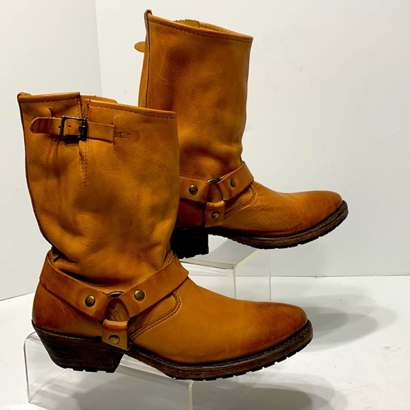 Vintage Shoe Company tan harness boot Eliza size 7 - Picture 6 of 15